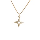 fashion golden horn arrow pendant zircon necklacepicture14