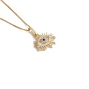 fashion simple heart oil dripping devils eye pendant necklacepicture7