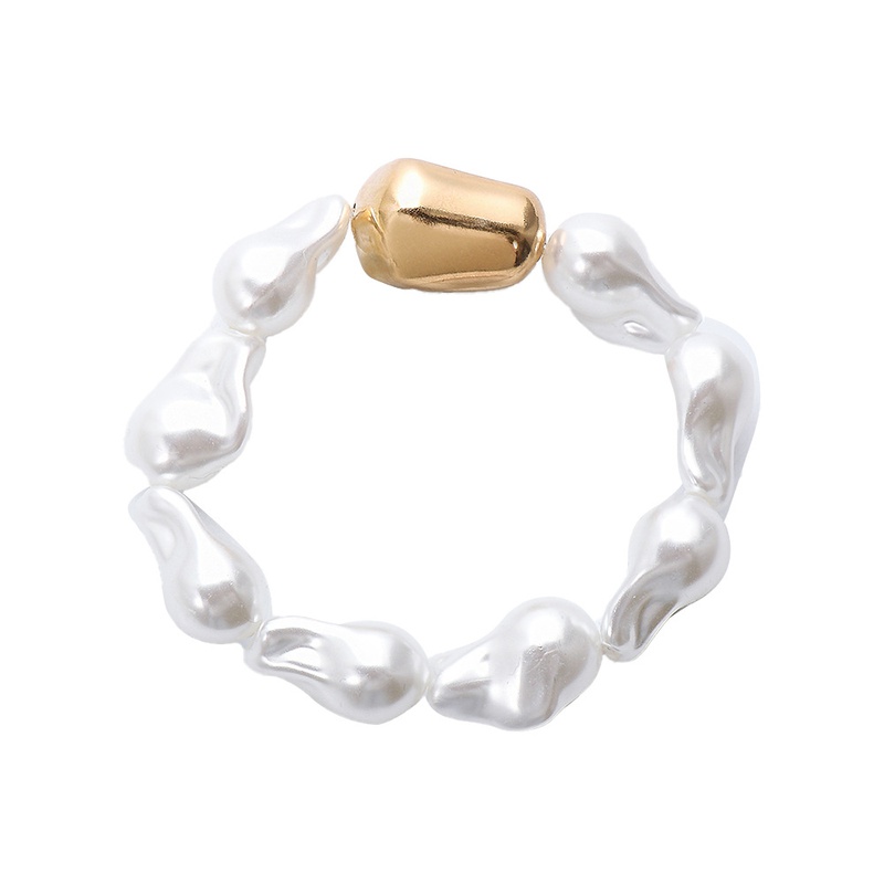 baroque irregular geometric pearl bracelet