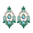 fashion color diamond alloy geometric earringspicture20