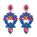fashion color diamond alloy geometric earringspicture21