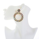 fashion color diamond alloy geometric earringspicture22