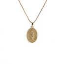 Fashion simple Virgin Mary pendant inlaid zircon Necklacepicture6