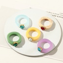 fashion candy color resin ring heartshaped diamond ringpicture12