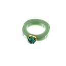 fashion candy color resin ring heartshaped diamond ringpicture15