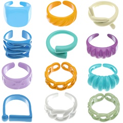 Korean jelly color irregular ring
