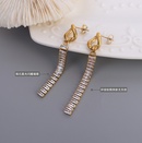 fashion chain full diamond zircon titanium steel 18k gold earringspicture11