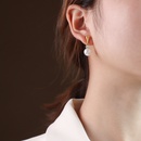 simple water drop pearl zircon earringspicture10