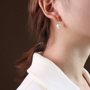 simple water drop pearl zircon earringspicture12