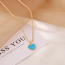 fashion love doublesided dripping oil necklacepicture10