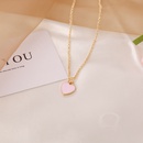 fashion love doublesided dripping oil necklacepicture11