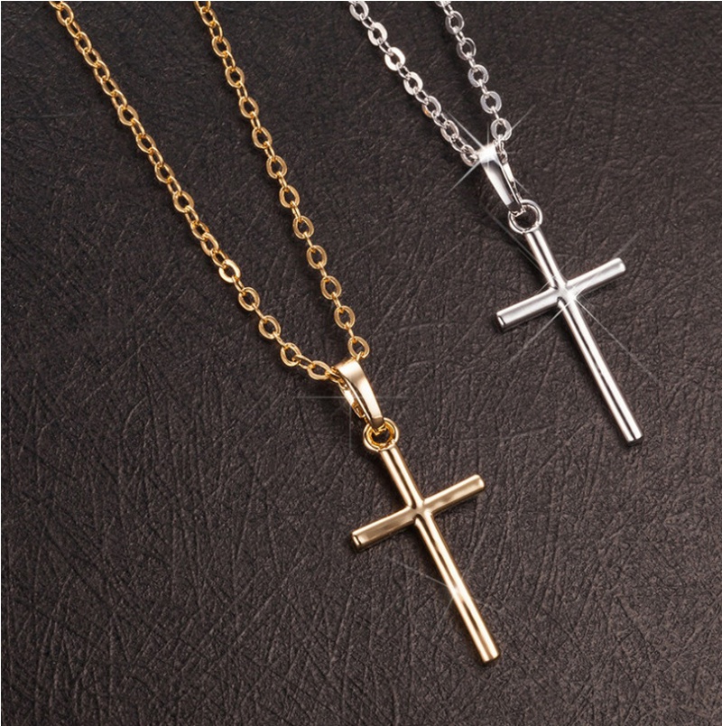 fashion simple cross alloy necklace