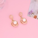 fashion multicolor geometric metal pearl earringspicture10