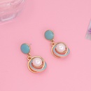 fashion multicolor geometric metal pearl earringspicture11