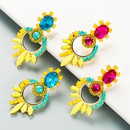 fashion geometric acrylic color flower earringspicture9