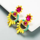 fashion geometric acrylic color flower earringspicture11
