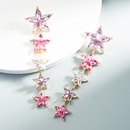 Korean fashion colorful fivepointed star earringspicture8