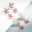 Korean fashion colorful fivepointed star earringspicture9