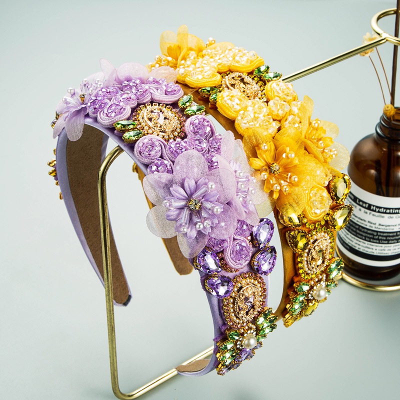 fashion flower crystal headband wholesale