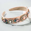 baroque style color cloth pearl inlaid glass diamond headbandpicture15
