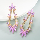 Fashion Color Rhinestone Tree Flower Geometric Alloy Earringspicture10