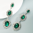 creative trend oval glass rhinestone alloy earringspicture11