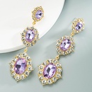 creative trend oval glass rhinestone alloy earringspicture12
