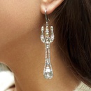 fashion diamond water drop asymmetrical earringspicture10