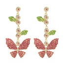 Baroque personality butturfly rhinestone earringspicture14