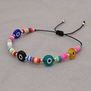 ethnic style candy color soft pottery glass eye bead couple braceletpicture11