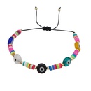 ethnic style candy color soft pottery glass eye bead couple braceletpicture15