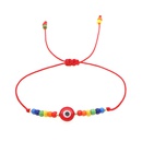 bohemian style glass beads eyes handwoven colorful enamel braceletpicture17
