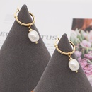 simple bohemian pearl hoop earringspicture7