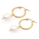 simple bohemian pearl hoop earringspicture11