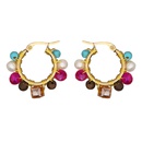 ethnic color crystal gem earringspicture14