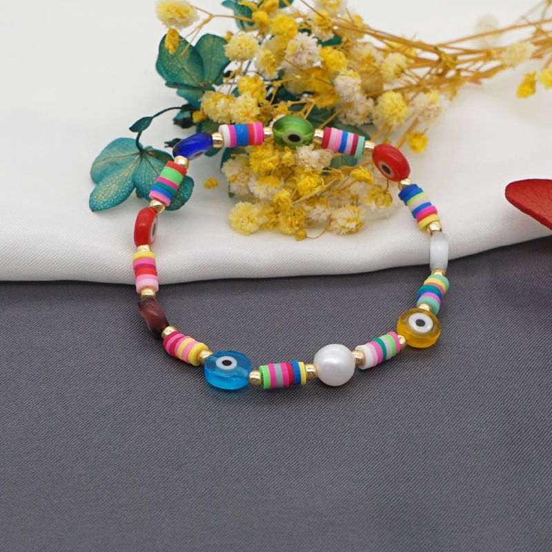 Baroque Pearl Color Bead Bracelet