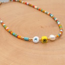 Bohemian Stained Glass Eye Beads Freshwater Pearl Necklacepicture9
