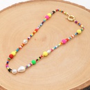 Ethnic Style Natural Freshwater Pearl Stained Glass Rice Beads Necklacepicture11
