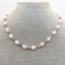 fashion bohemian freshwater pearl rainbow bead necklacepicture12