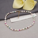 Collar de perlas de color perla de agua dulce hecho a mano tnico de Bohemiapicture8