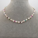 Collar de perlas de color perla de agua dulce hecho a mano tnico de Bohemiapicture10