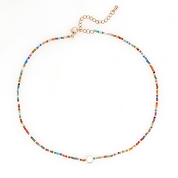 Bohemia ethnic Miyuki beads freshwater pearl handmade necklacepicture12