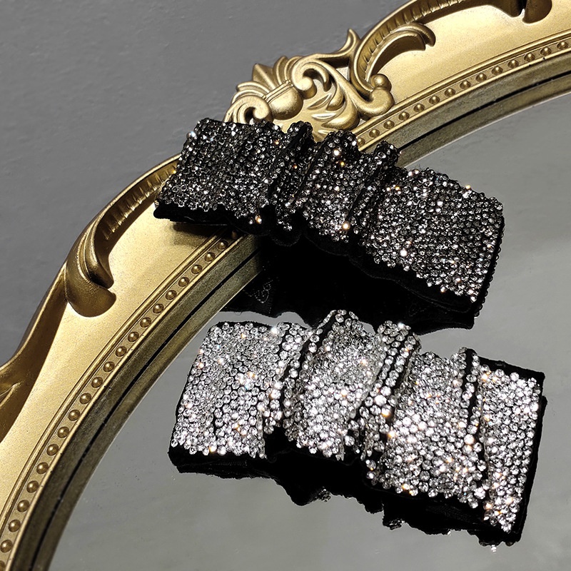 Korean simple full diamond folds bangs clip wholesale