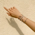 fashion geometric peach heart metal chain bracelet setpicture21