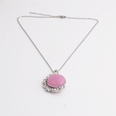 fashion simple inlaid diamond crystal stone pendant necklacepicture21