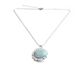 fashion simple inlaid diamond crystal stone pendant necklacepicture23