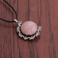 fashion simple inlaid diamond crystal stone pendant necklacepicture26