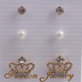 Fashion pearl alloy love earrings setpicture27