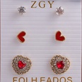 Fashion pearl alloy love earrings setpicture42