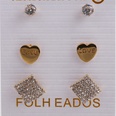 Fashion pearl alloy love earrings setpicture39